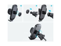Suporte veicular Joyroom JR-ZS259 para fixação do celular na saída de ar - preto Suporte veicular Joyroom JR-ZS259 para fixação do celular na saída de ar - preto