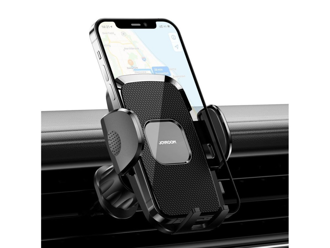 Suporte veicular Joyroom JR-ZS259 para fixação do celular na saída de ar - preto