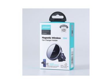 Soporte magnético para coche Joyroom con cargador inalámbrico inductivo Qi de 15 W (compatible con M Soporte magnético para coche Joyroom con cargador inalámbrico inductivo Qi de 15 W (compatible con M
