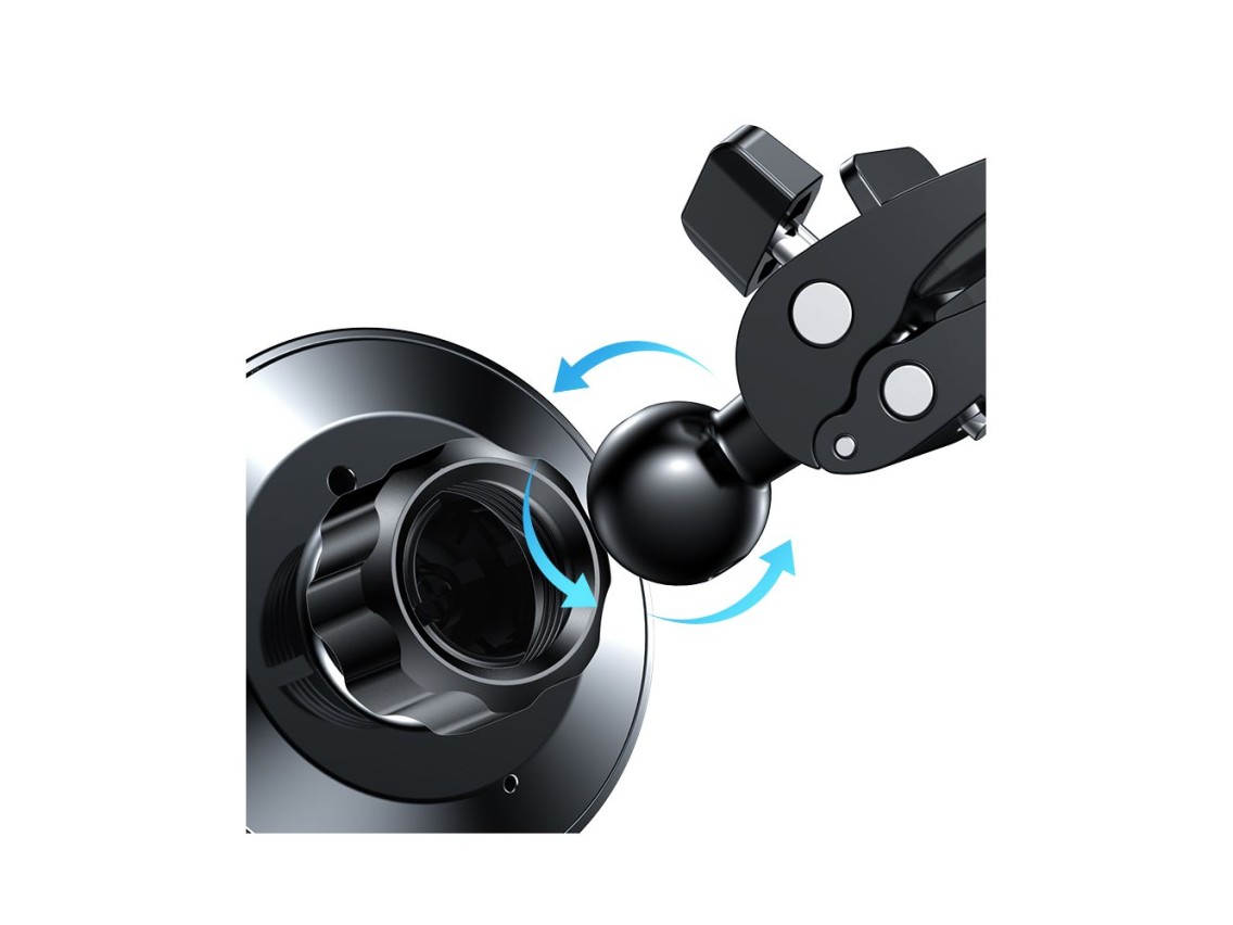 Soporte magnético para coche Joyroom con cargador inalámbrico inductivo Qi de 15 W (compatible con M