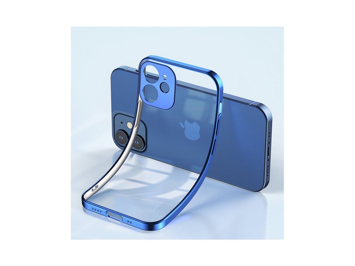 Capa ultrafina Joyroom New Beauty Series com moldura eletroplaqueada para iPhone 12 Pro dourada (JR-