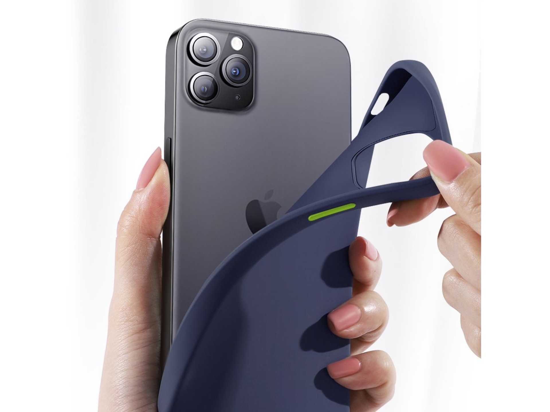 Capa Joyroom Color Series para iPhone 12 Pro Max preta (JR-BP800)