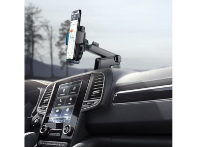 Joyroom car phone holder with telescopic extendable arm for dashboard and window black (JR-OK3) Joyroom car phone holder with telescopic extendable arm for dashboard and window black (JR-OK3)