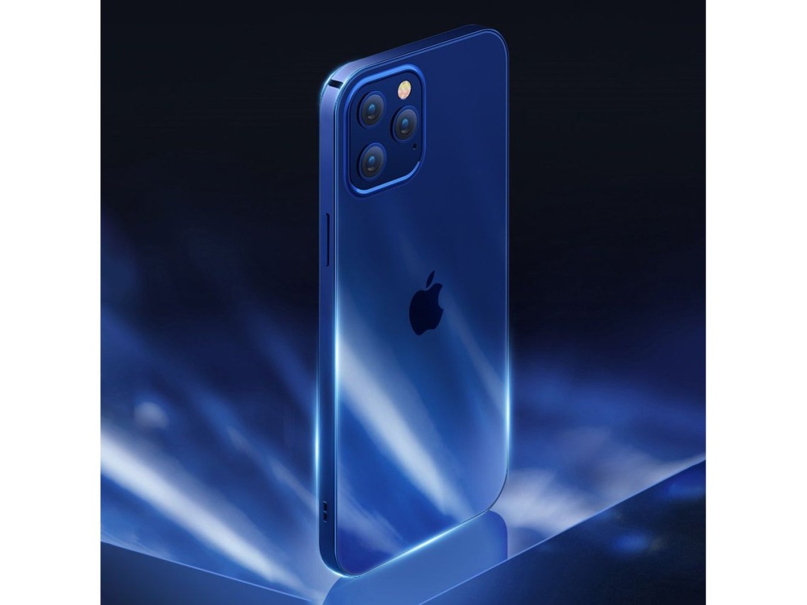 Capa ultrafina Joyroom New Beautiful Series com moldura eletroplaqueada para iPhone 12 Pro Max preta