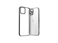 Capa ultrafina Joyroom New Beautiful Series com moldura eletroplaqueada para iPhone 12 Pro Max preta Capa ultrafina Joyroom New Beautiful Series com moldura eletroplaqueada para iPhone 12 Pro Max preta