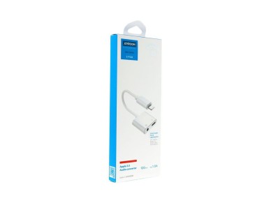 Joyroom S-Y104 headphone adapter Lightning - Lightning / mini jack 3.5mm - white