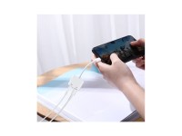 Joyroom S-Y104 headphone adapter Lightning - Lightning / mini jack 3.5mm - white