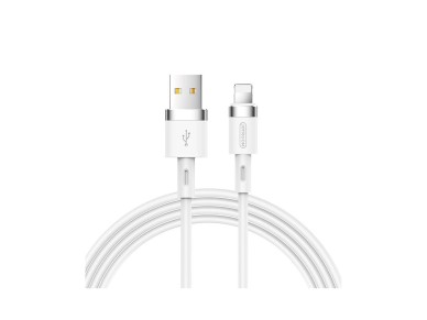 Cable de datos de silicona l�quida Joyroom N2 USB-A / Lightning 2.4A 1.2m - Blanco