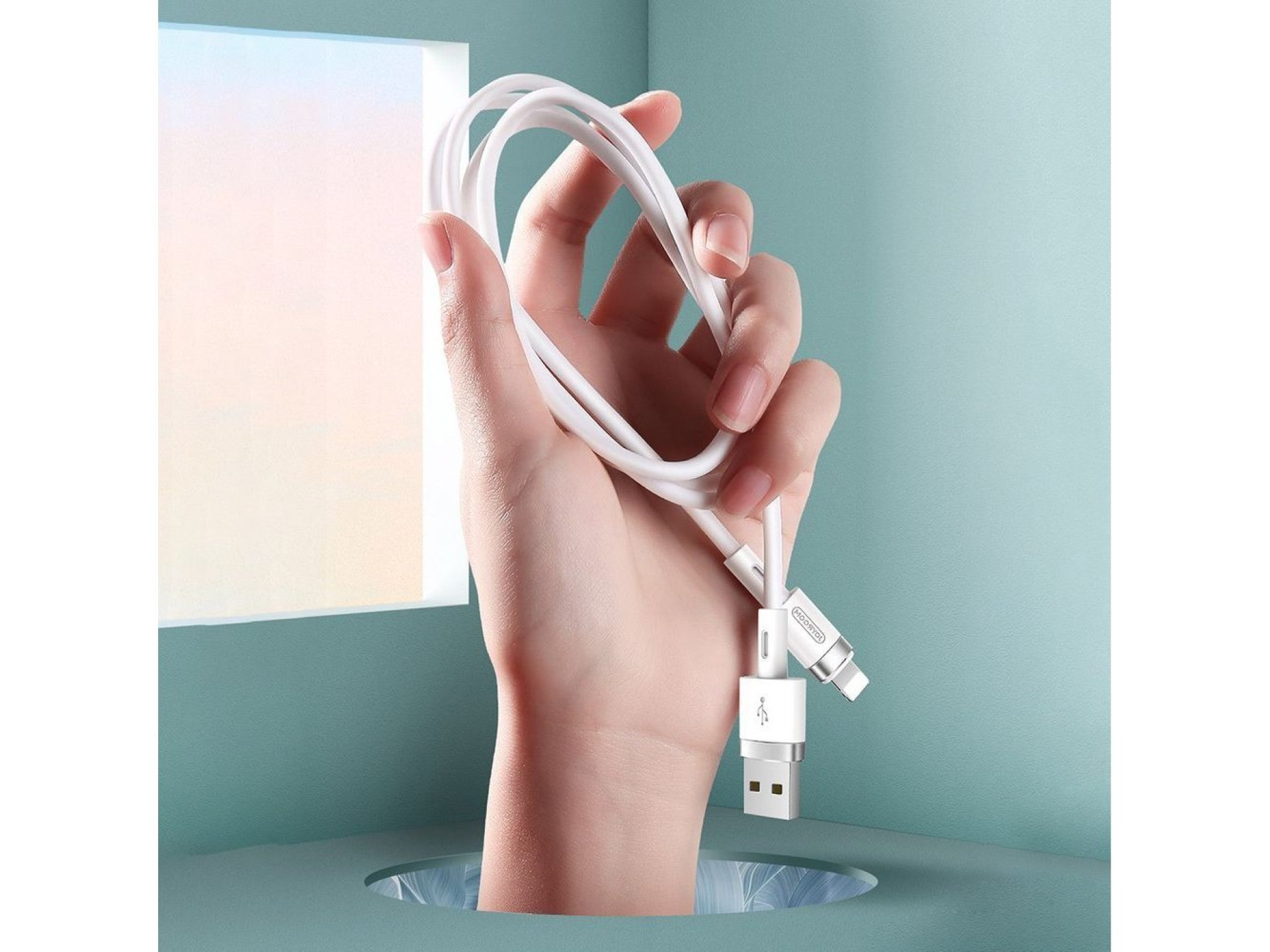 Joyroom Liquid Silicone Data Cable N2 USB-A / Lightning 2.4A 1.2m - Black