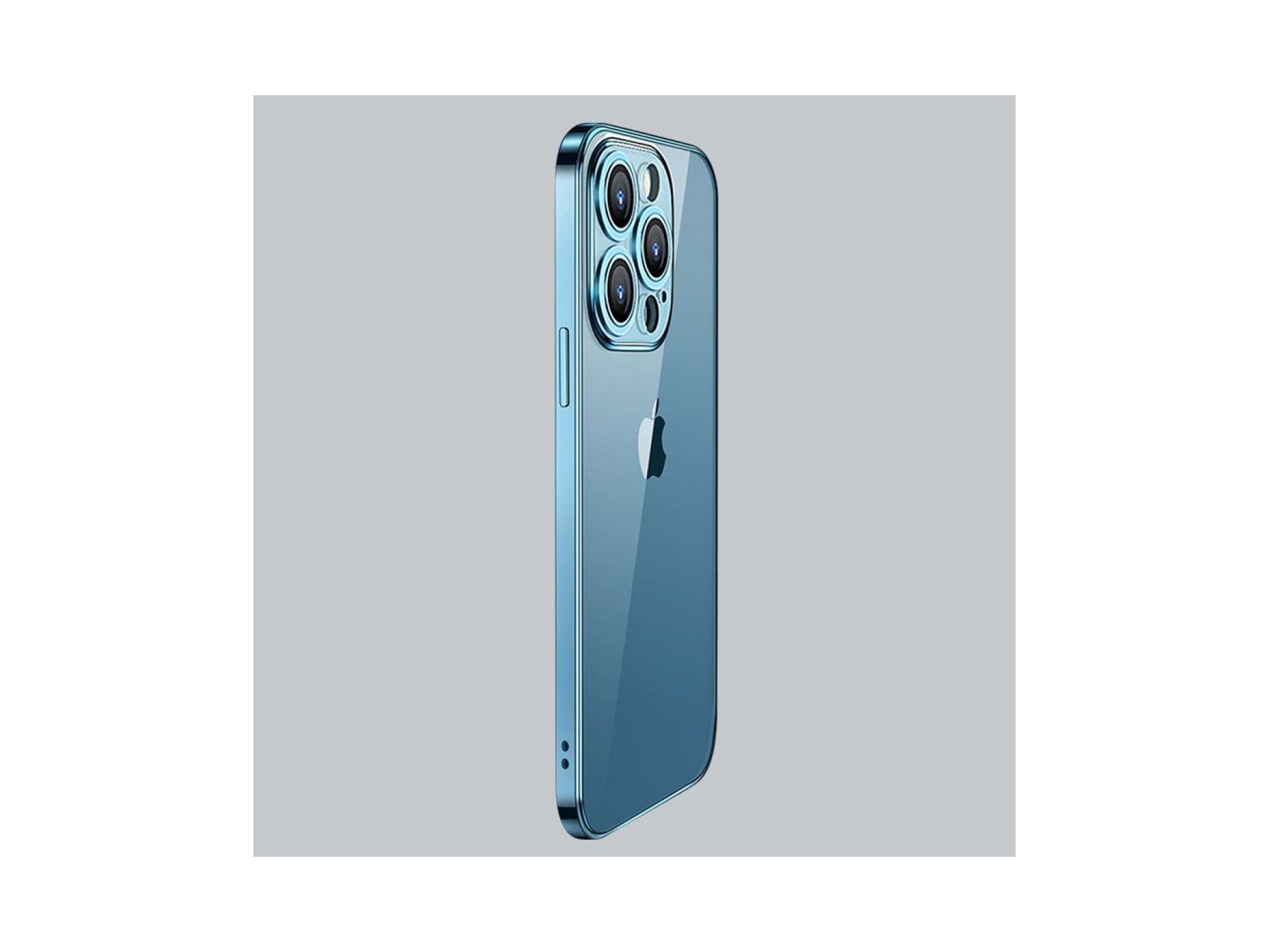 Funda Joyroom Chery Mirror para iPhone 13 Pro con marco metálico plateado (JR-BP908 plata)