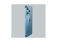 Funda Joyroom Chery Mirror para iPhone 13 Pro con marco met�lico plateado (JR-BP908 plata)