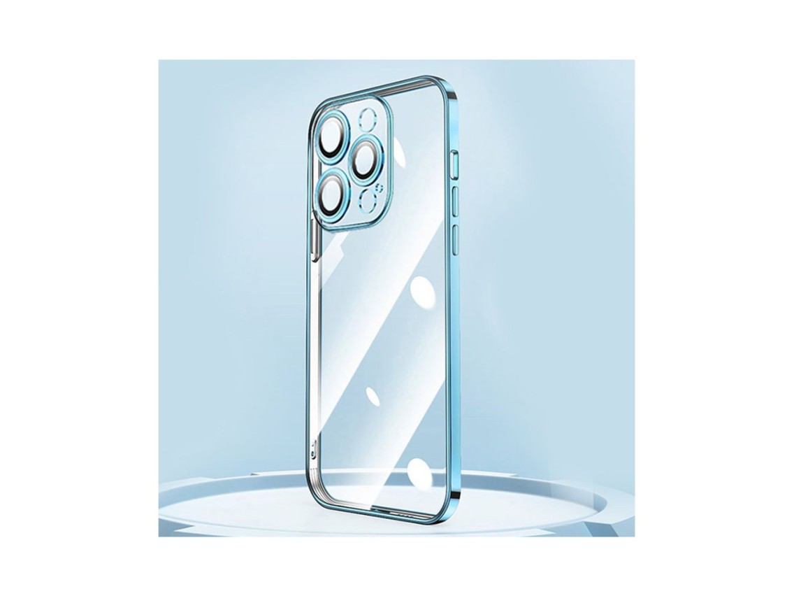 Funda Joyroom Chery Mirror para iPhone 13 Pro con marco met�lico plateado (JR-BP908 plata)