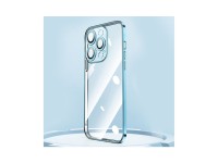 Funda Joyroom Chery Mirror para iPhone 13 Pro con marco met�lico plateado (JR-BP908 plata)
