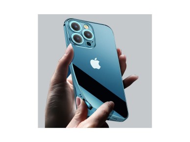Joyroom Chery Mirror Case Cover for iPhone 13 Pro Metallic Frame Silver (JR-BP908 silver)