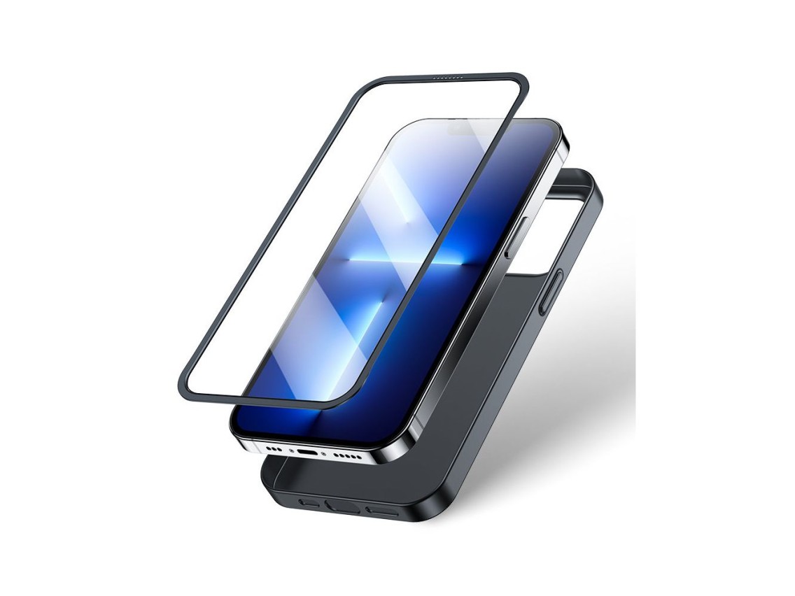 Joyroom 360 Full Case front and back cover for iPhone 13 Pro Max + tempered glass screen protector b