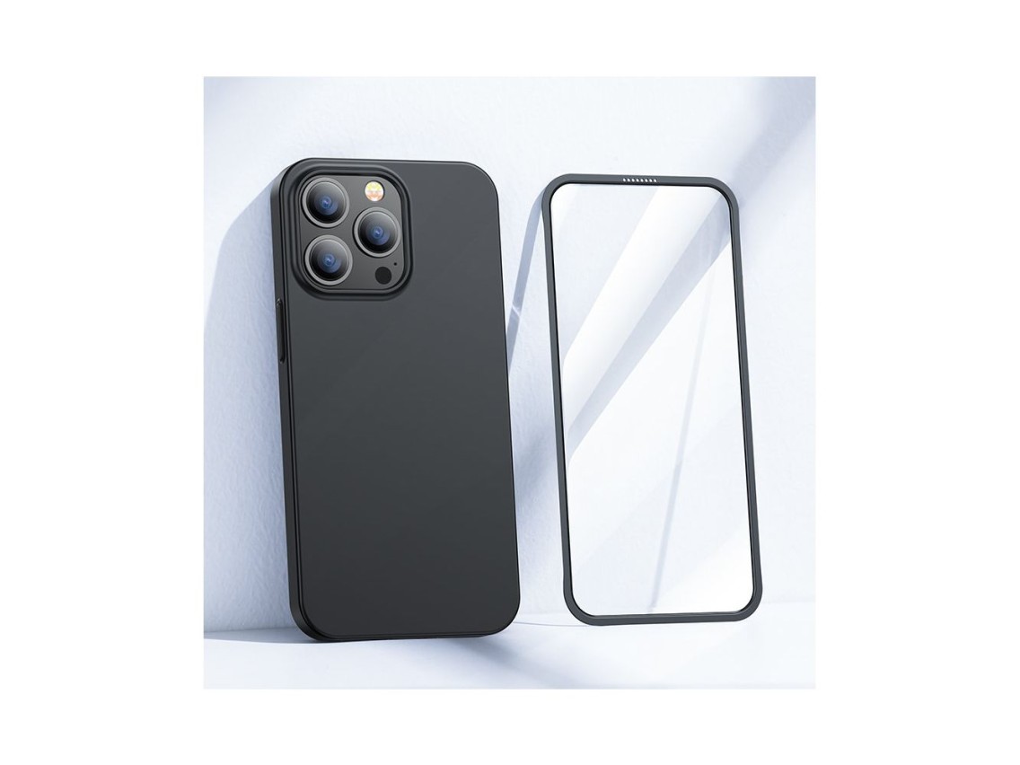 Joyroom 360 Full Case front and back cover for iPhone 13 Pro Max + tempered glass screen protector b