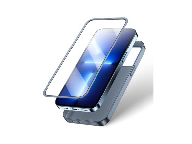 Capa completa Joyroom 360 para iPhone 13 Pro, com prote��o frontal e traseira, al�m de pel�cula de v