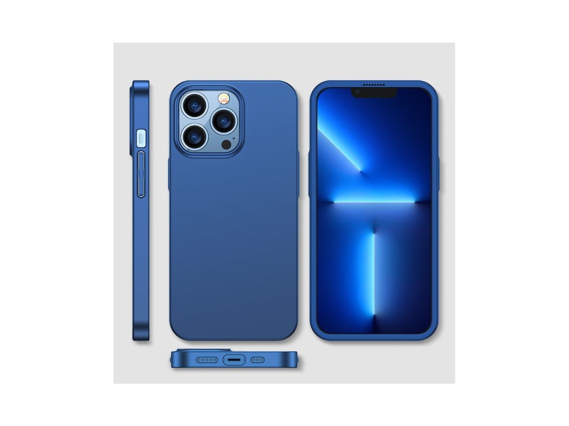 Joyroom 360 Full Case front and back cover for iPhone 13 Pro + tempered glass screen protector blue