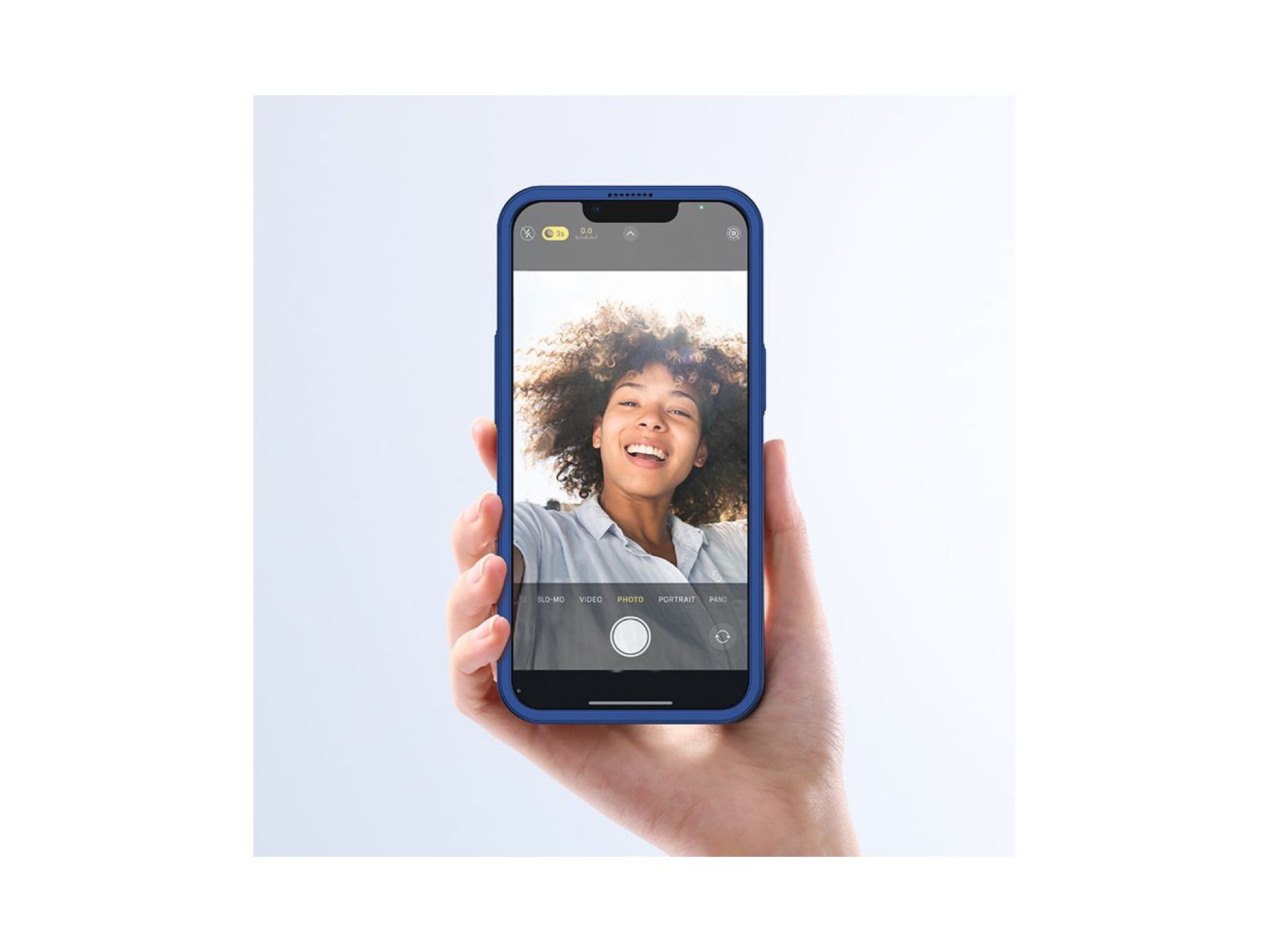 Joyroom 360 Full Case front and back cover for iPhone 13 Pro + tempered glass screen protector blue