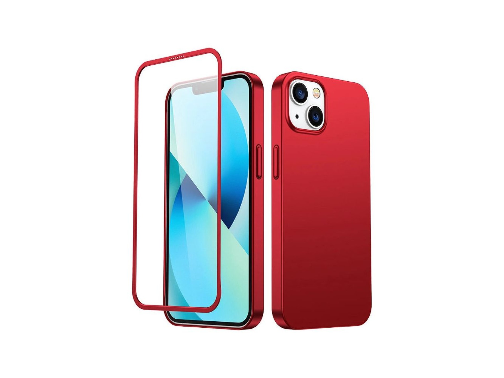 Funda Joyroom 360 completa para iPhone 13 (parte delantera y trasera) + protector de pantalla de vid