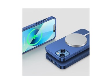 Joyroom 360 Full Case front and back cover for iPhone 13 + tempered glass screen protector blue (JR- Joyroom 360 Full Case front and back cover for iPhone 13 + tempered glass screen protector blue (JR-