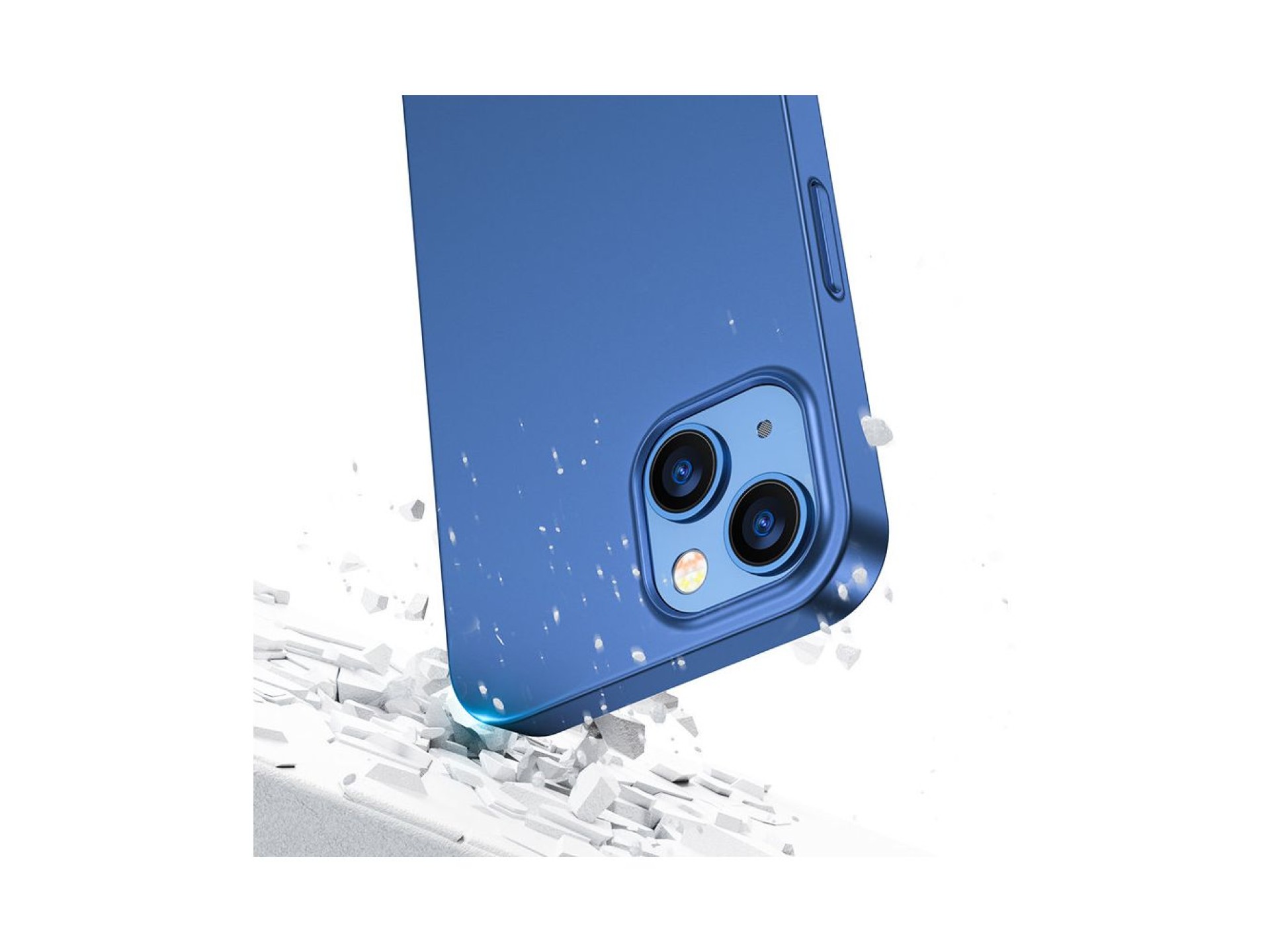 Joyroom 360 Full Case front and back cover for iPhone 13 + tempered glass screen protector blue (JR-