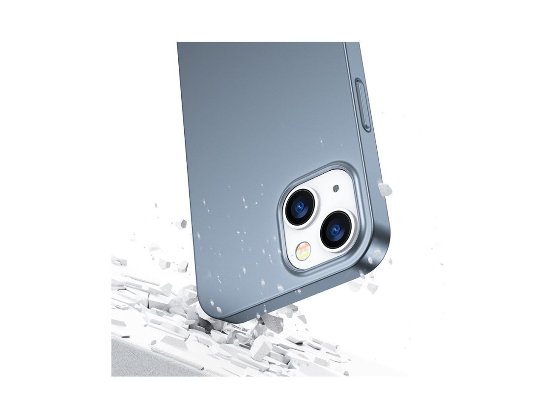 Joyroom 360 Full Case front and back cover for iPhone 13 + tempered glass screen protector grey (JR-