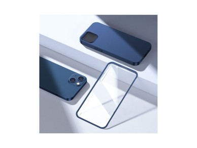 Joyroom 360 Full Case front and back cover for iPhone 13 + tempered glass screen protector blue (JR- Joyroom 360 Full Case front and back cover for iPhone 13 + tempered glass screen protector blue (JR-