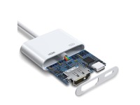 Adaptador Joyroom S-H141 Lightning (macho) - HDMI FullHD 1080p 60Hz (f�mea) / Lightning (f�mea) - br
