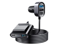 Cargador de coche Joyroom 2xPD + 2xQC3.0 72W 1,5m negro (JR-CL05)