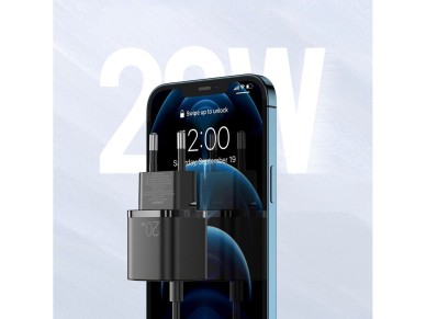 Joyroom fast wall charger USB Type C 20W Power Delivery Quick Charge 3.0 AFC black (L-P202) Joyroom fast wall charger USB Type C 20W Power Delivery Quick Charge 3.0 AFC black (L-P202)