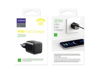 Cargador de pared rápido Joyroom USB Tipo C 20W Power Delivery Quick Charge 3.0 AFC negro (L-P202) Cargador de pared rápido Joyroom USB Tipo C 20W Power Delivery Quick Charge 3.0 AFC negro (L-P202)