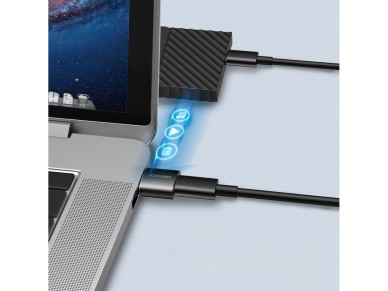 Joyroom adapter from USB Type C (female) to USB (male) 2 pcs. black (S-H152 Black)