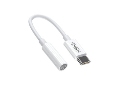 Joyroom SH-C1 headphone mini jack 3.5 mm (female) / USB-C (male) adapter - white Joyroom SH-C1 headphone mini jack 3.5 mm (female) / USB-C (male) adapter - white