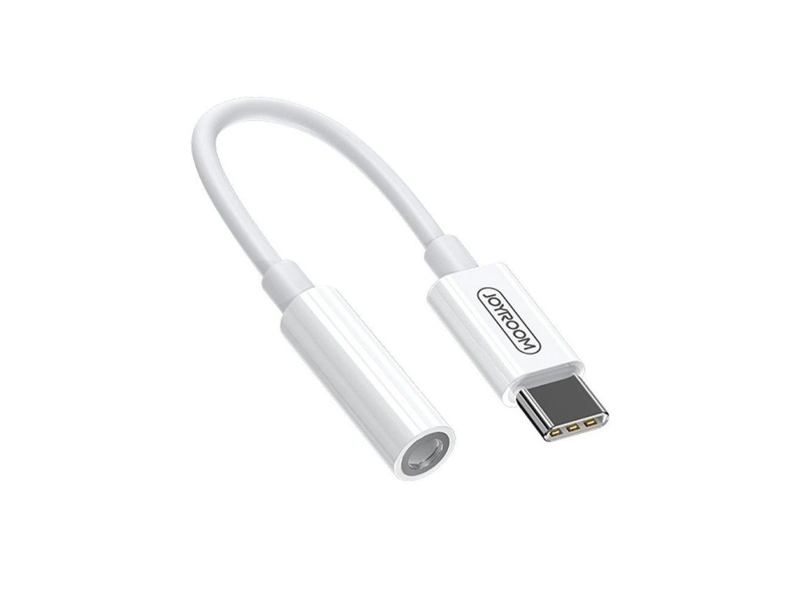Joyroom SH-C1 headphone mini jack 3.5 mm (female) / USB-C (male) adapter - white