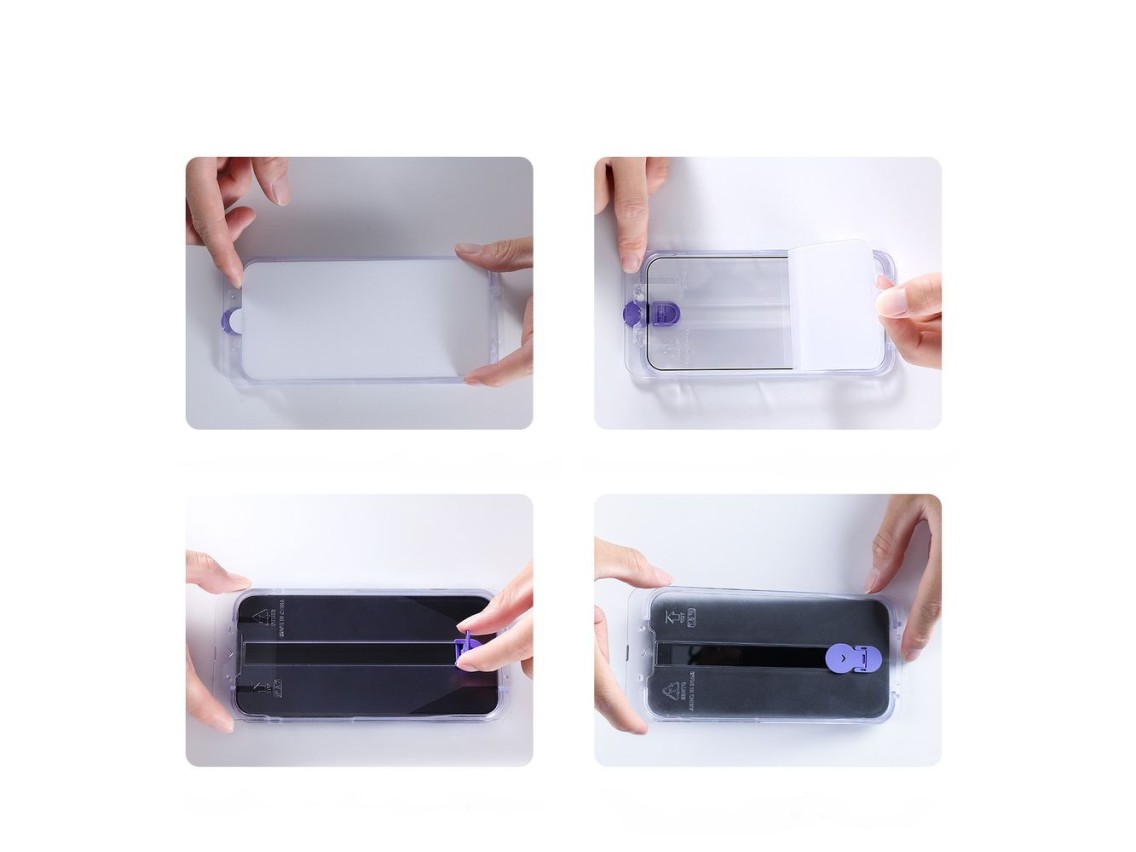 Cristal Joyroom Knight para iPhone 14 Plus con kit de montaje transparente (JR-H11)