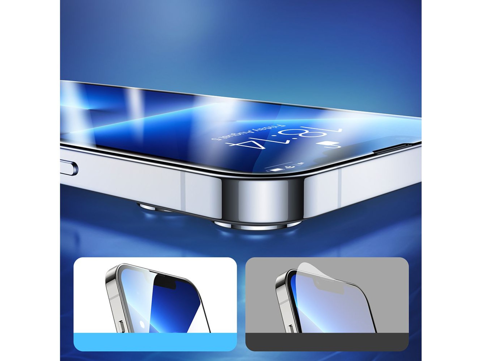 Joyroom Knight 2,5D FS TG 5x vidro iPhone 14 Plus tela inteira (JR-DH07)