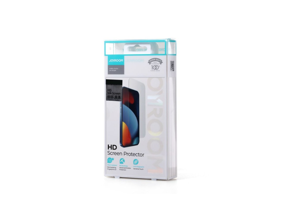 Joyroom Knight 2,5D FS TG 5x vidro iPhone 14 Plus tela inteira (JR-DH07)