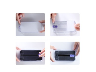 Joyroom Knight glass for iPhone 14 Plus with mounting kit transparent (JR-H11) Joyroom Knight glass for iPhone 14 Plus with mounting kit transparent (JR-H11)