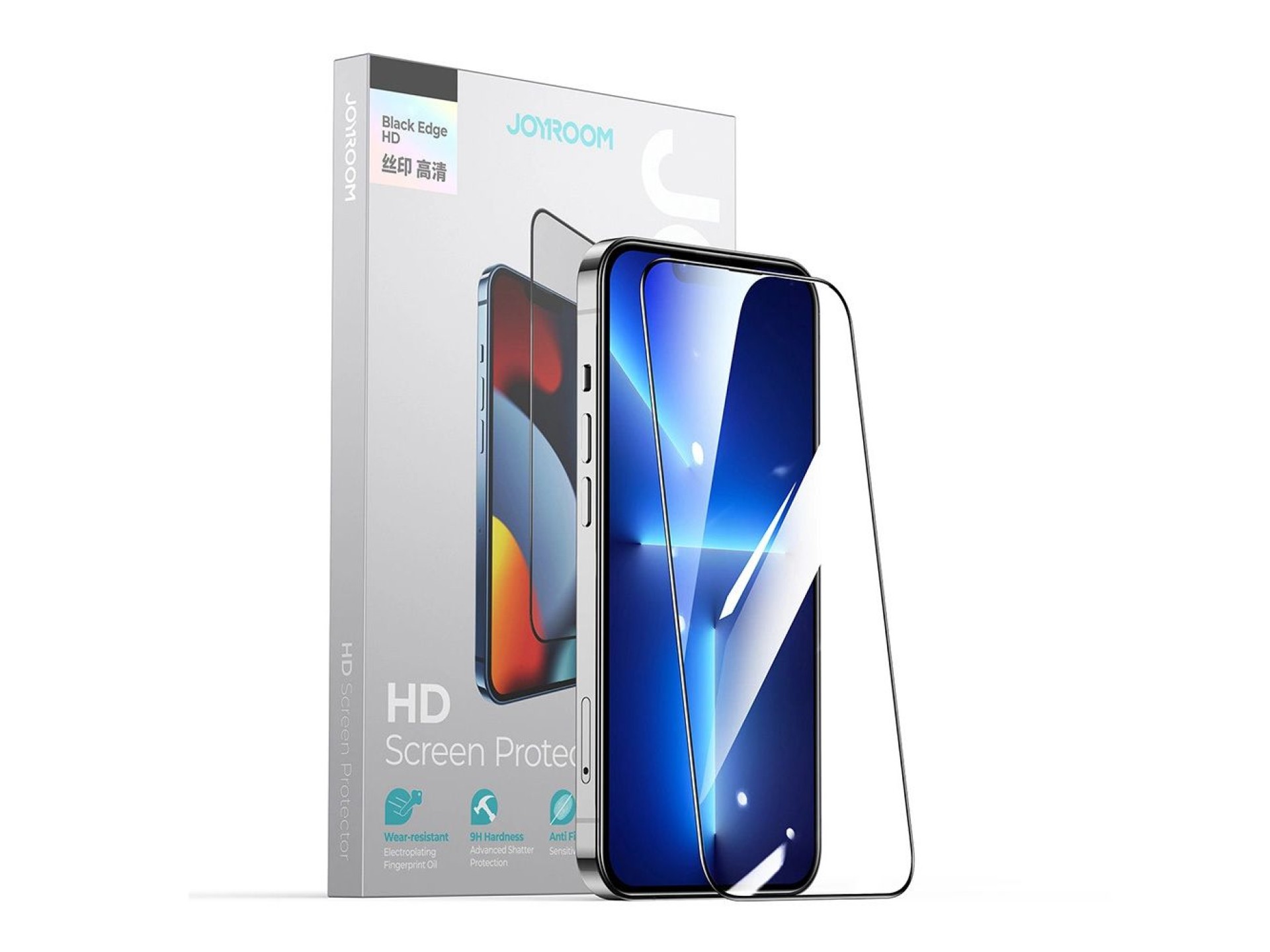 Joyroom Knight 2,5D TG Tempered Glass for iPhone 14 Plus Full Screen with Frame Transparent (JR-H03)
