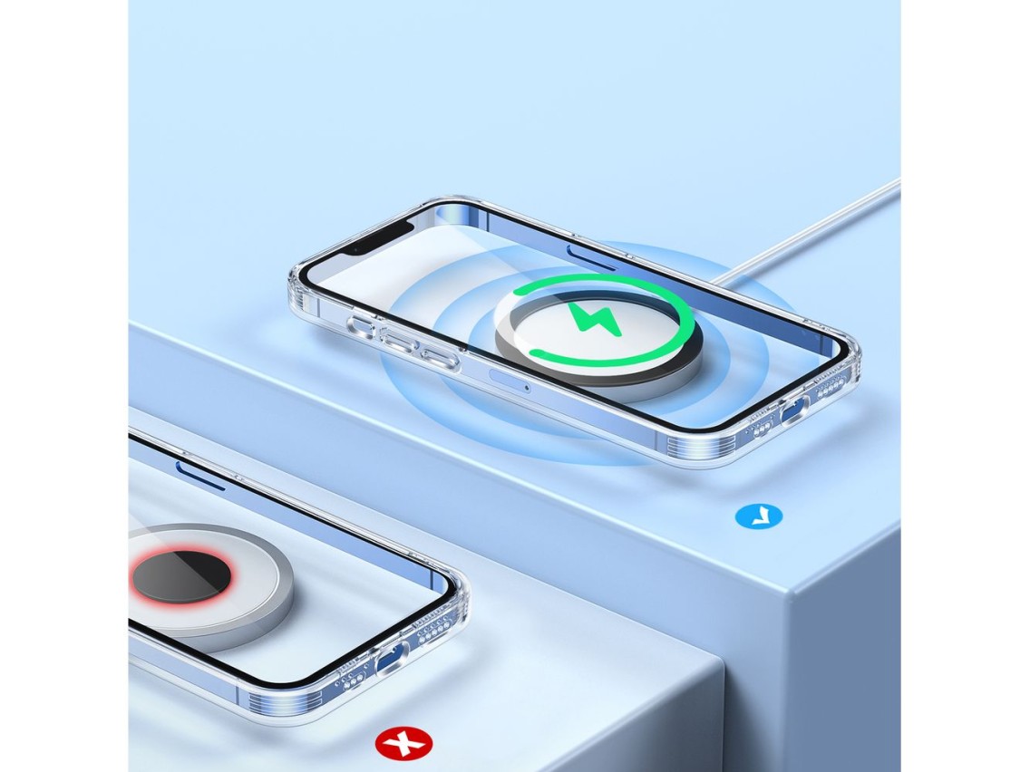 Conjunto de anéis magnéticos de metal Joyroom para smartphone, 2 unidades, rosa (JR-Mag-M3)