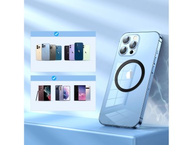 Conjunto de an�is magn�ticos de metal Joyroom para smartphone, 2 unidades, rosa (JR-Mag-M3)