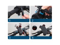 Suporte para celular Joyroom para bicicleta/scooter/motocicleta, preto (JR-ZS288) Suporte para celular Joyroom para bicicleta/scooter/motocicleta, preto (JR-ZS288)