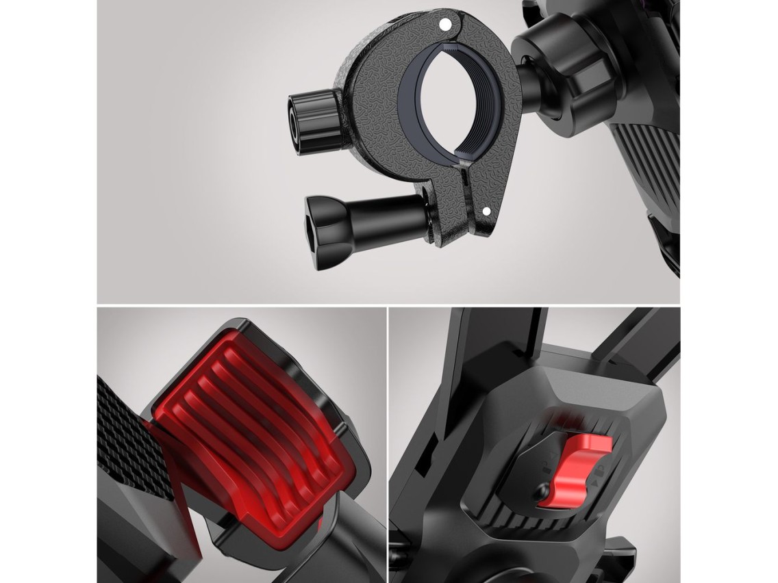 Suporte para celular Joyroom para bicicleta/scooter/motocicleta, preto (JR-ZS288)