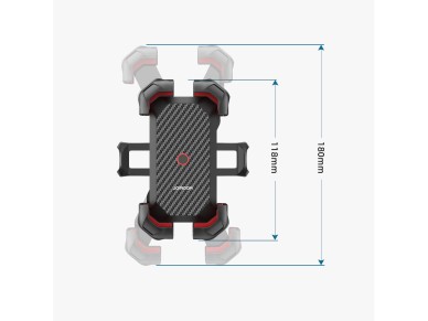 Soporte para tel�fono m�vil Joyroom para bicicleta/scooter/motocicleta, color negro (JR-ZS288)