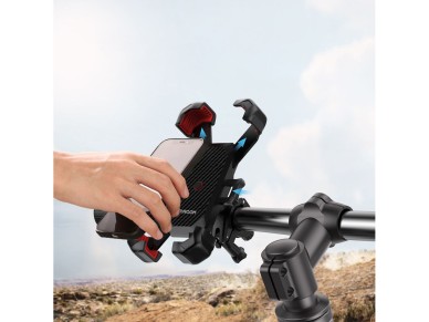 Soporte para tel�fono m�vil Joyroom para bicicleta/scooter/motocicleta, color negro (JR-ZS288)