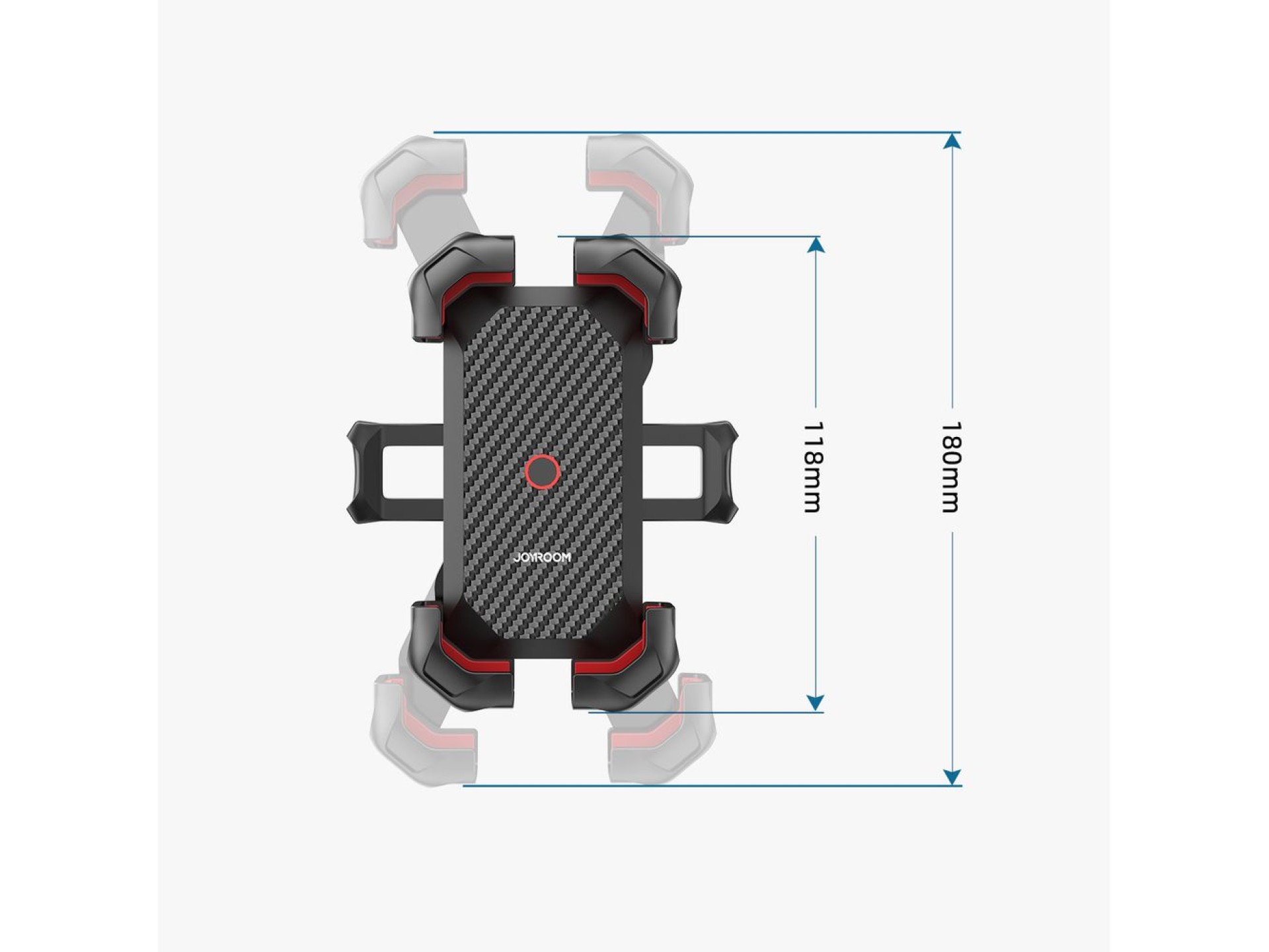 Suporte para celular para motocicleta Joyroom preto (JR-ZS288-m)