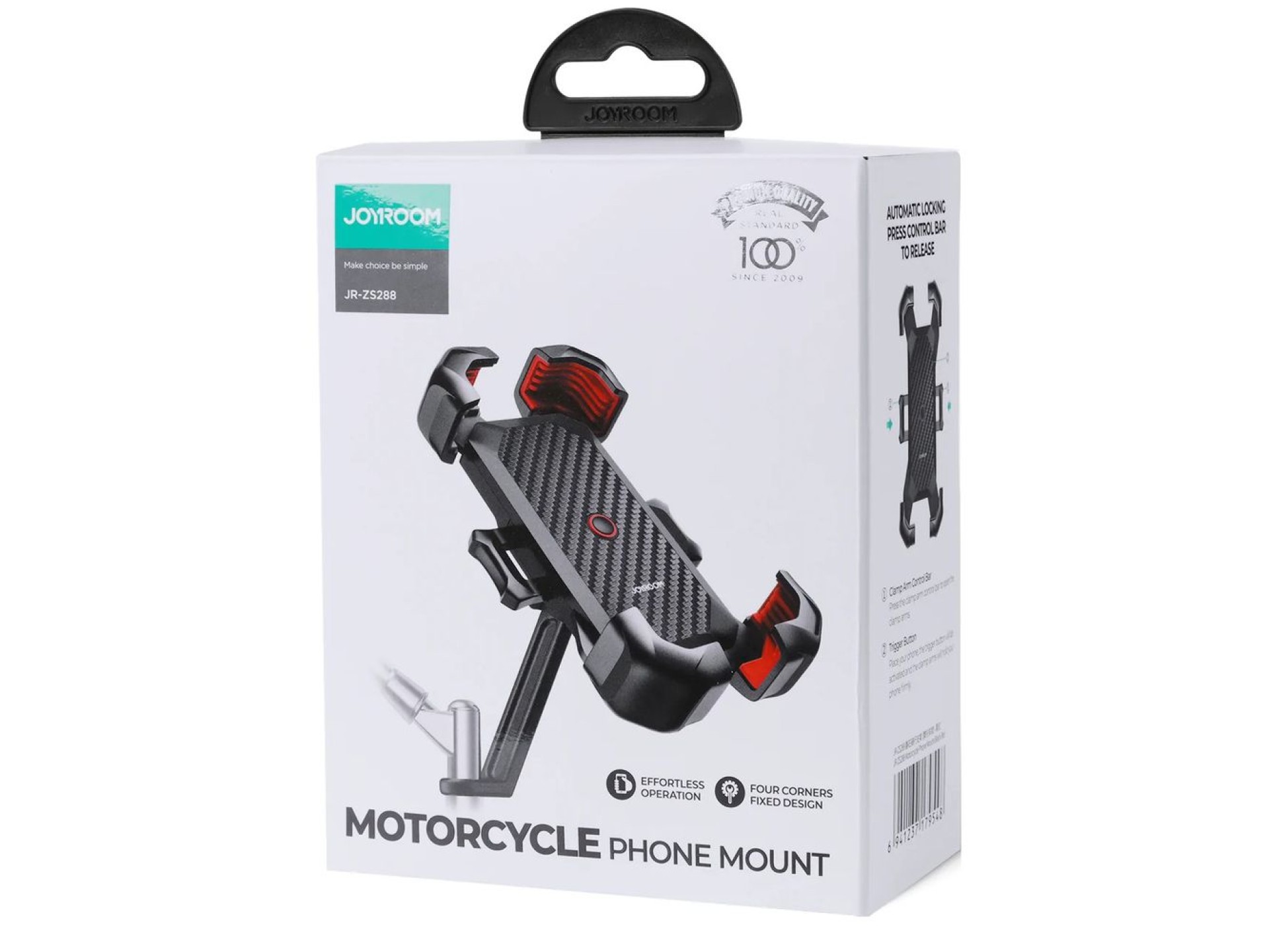 Suporte para celular para motocicleta Joyroom preto (JR-ZS288-m)