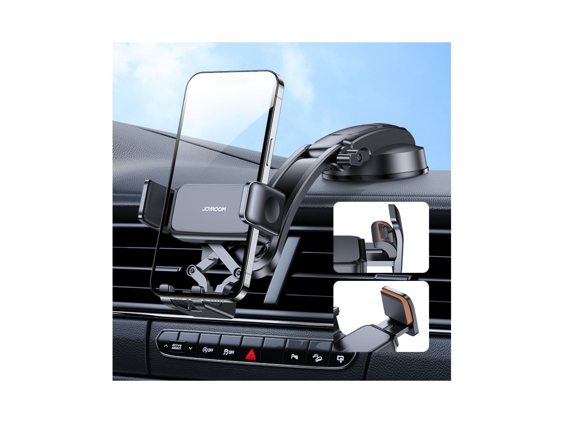 Joyroom mechanical car mount for cockpit black (JR-ZS283)