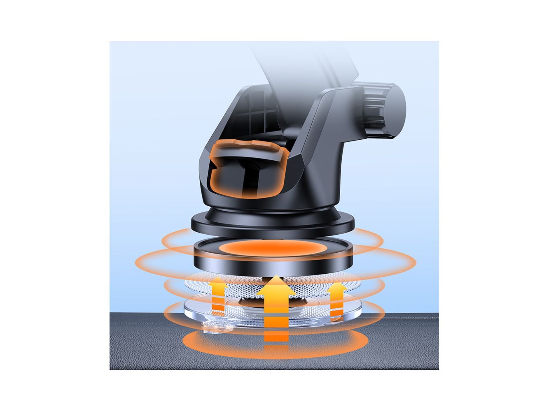 Suporte para smartphone Joyroom para painel de carro, preto (JR-ZS283)